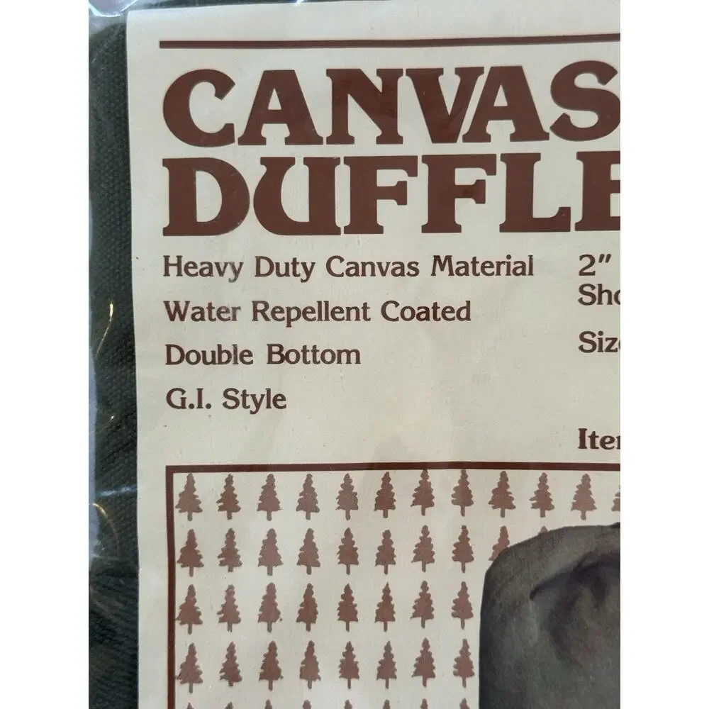 Academy Broadway Canvas Duffle Bag G.I. Style NIB